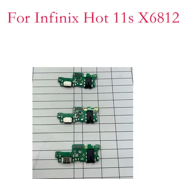 1PCS טעינת USB מחבר לוח נמל העגינה להגמיש כבלים עבור Infinix חם 11s X6812 חם 7 Pro X625 חם 10 X682 חם 11 X662 X663
