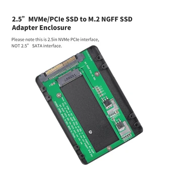 2.5 ב NVMe/PCI-E SSD ל-מ 2 NGFF PCIe x4 SSD מתאם מארז PCI Express SSD כרטיס מתאם