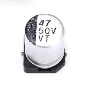 50 יח '50V 47UF SMD אלומיניום אלקטרוליטיים קבלים 6.3*7.7 מ