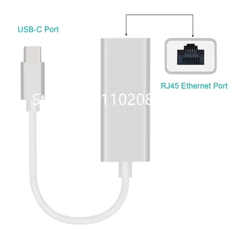 50Pcs/Lot USB מתאם Ethernet 10/100Mbps כרטיס רשת Rj45 מסוג c USB C Lan עבור Macbook Windows לאינטרנט קווי, טלוויזיה בכבלים