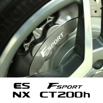 6Pcs המכונית Caliper בלם תג מדבקה לקסוס RX NX Fsport זה ES CT200h GS האם LX UX GX רכב עמיד בפני חום כיסוי אוטומטי רישוי.