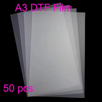 A3size 50PC מחמד סרט העברה ישירה העברה סרט הדפסה על DTF דפוס דיו PET הדפסה והעברה