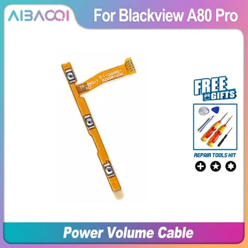 AiBaoQi מקורי חדש הפעלה/כיבוי+ווליום FPC מקש מעלה/מטה על כפתור להגמיש כבלים FPC על Blackview A80 Pro טלפון