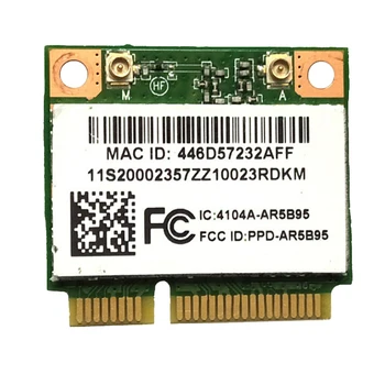 Atheros AR5B95 AR9285 כרטיס רשת אלחוטי 2.4 G 150Mbps PCI-E בחצי גובה מובנה, כרטיס רשת עבור 230 G460