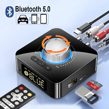 Bluetooth 5.0 מקלט משדר סטריאו AUX 3.5 מ 