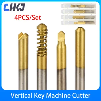 CHKJ 4PCS/סט חיתוך מפתח כלים אנכי מפתח מכונת קאטר מיוחדים מפתחות מפתח המכונה חלקי חילוף מנעולן כלים