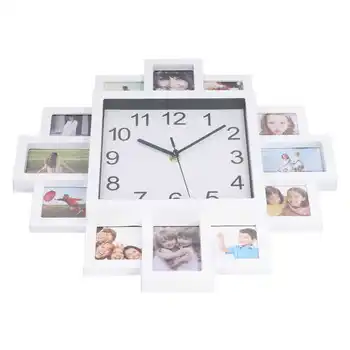 DIY מסגרת השעון מסגרת תמונה שעון קיר רעילים עבור עיצוב הבית