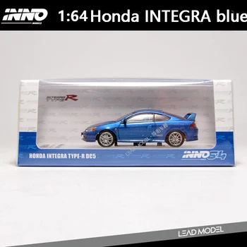 INNO Diecast סגסוגת 1:64 הונדה INTEGRA סוג R DC5 דגם של מכונית כחול למבוגרים אוסף קלאסי תצוגה קישוט מתנה למזכרת