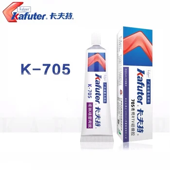 Kafuter k-705 RTV סיליקון, גומי אלקטרוני דבק איטום שקוף Organosilicon 45g באיכות גבוהה