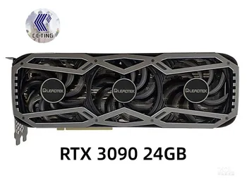 Leadtek RTX 3090 24GB כרטיס גרפי RTX3090 GDDR6X NVIDIA GPU 8nm 384Bit הכרטיס למשחקים כרטיס פלאסה דה וידאו 19500Mhz
