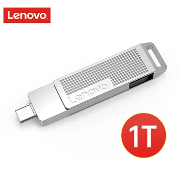 Lenovo SX5 Pro 1T USB3.2 + Type-C U דיסק פלאש נהג 500MB/s תואם עם מחשב הרכב רמקול נייד טלפון Andoird