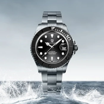 PAGANI עיצוב חדש 40mm יוקרה אוטומטית שעונים של גברים מותג העליון ספורט גברים מכאני שעון יד ספיר זכוכית השעון עמיד למים