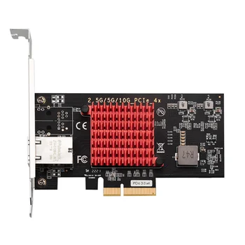 PCIe X4 חד-נמל 10 Gigabit כרטיס רשת כרטיס רשת לשרת שולחן העבודה