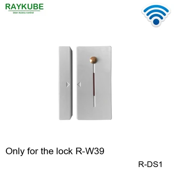 RAYKUBE R-DS1 דלת אלחוטית חיישן עם לחצן יציאה נעול & לבטל את הנעילה של עבודה עם הנעילה חכמה R-W39