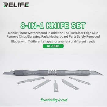 RELIFE RL-101B-CPU סט סכינים DIY קאטר להגדיר מודל מתקן רב תכליתי פיסול אזמל סכין לחיתוך בשר