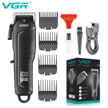 VGR גוזם שיער קליפר גוזם שיער לגברים זקן גוזם שיער מכונת חיתוך חשמלי אלחוטי קליפרס נטענת V-683