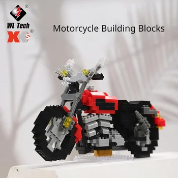WLtoys אופנוע מוטו מכונית מירוץ אופנוע סיטי דגם רכב אבני הבניין הרכב לבנים צעצועים לילדים מתנות
