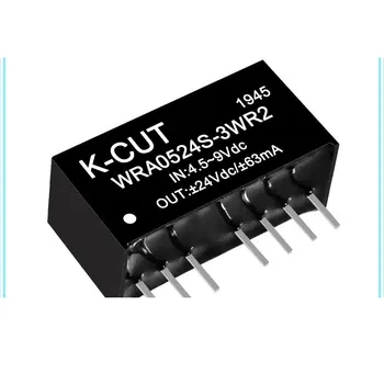 WRA0524S-3WR2 K-לחתוך DC-DC מודול קלט 5V כדי 24V מוסדר dual output IC, מעגלים משולבים מודולים