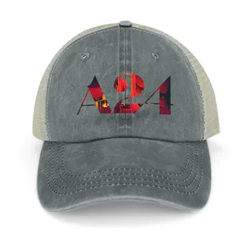 X - A24 לוגו כובע בוקרים הכובע כובעים אופנה זכר שחור קאפ נשים