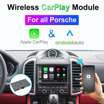 אלחוטית CarPlay אנדרואיד אוטומטי ממשק MMI על פורשה 911 Bosxter קיימן Macan קאיין Panamera וידאו מודול תיבת-ראי קישור