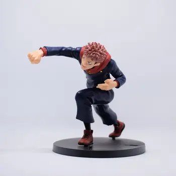 אנימה Jujutsu Kaisen יוג ' י Itadori לחימה PVC בובת אספנות מודל בובת צעצוע 12cm