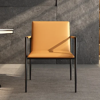 המשרד נורדי כסאות אוכל מטבח עיצוב מינימליסטי כסאות אוכל מודרניים יוקרה Silla De Comedor ריהוט חדר האוכל WK50CY