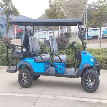 חשמלי, עגלת גולף במועדון גולף המכונית בגלגל ארבע 2-6 מושב גולף רכב חשמלי לצוד.