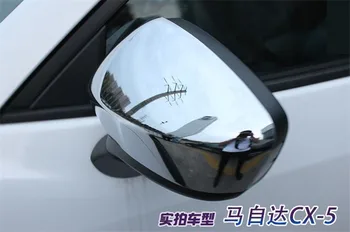 סגנון רכב על מאזדה cx-5 2012-2016 ABS המכונית מראה אחורית כיסוי לקצץ/המראה האחורית קישוט מדבקות רכב כיסוי