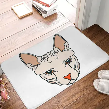 ספינקס החתול האמבטיה שטיח חתול ספינקס שטיחון פלנל שטיח חיצוני השטיח קישוט הבית