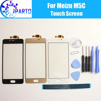 עבור Meizu M5C מסך מגע לוח אחריות 100% מקורי חדש לוח זכוכית מסך מגע זכוכית Meilan 5C + מתנות