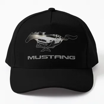 פורד מוסטנג GT לוגו סמל עיצוב (לבן על שחור) כובע בייסבול הרים כובע חג המולד Cosplay כובעים איש של נשים