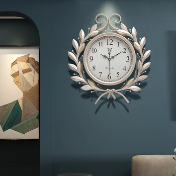 קישוט קיר שעון הביתה קוורץ אמנות סיבוב בסלון שעון קיר לבן אלגנטי ייחודי מודרני, עיצוב חדר שינה Saat קיר בעיצוב