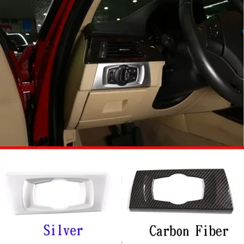 שרירי הבטן כרום סיבי פחמן עבור ב. מ. וו סדרה 3 E90 2005-2012 מכוניות להחליף מסגרת לקצץ יד שמאל כונן הפנים אביזרים